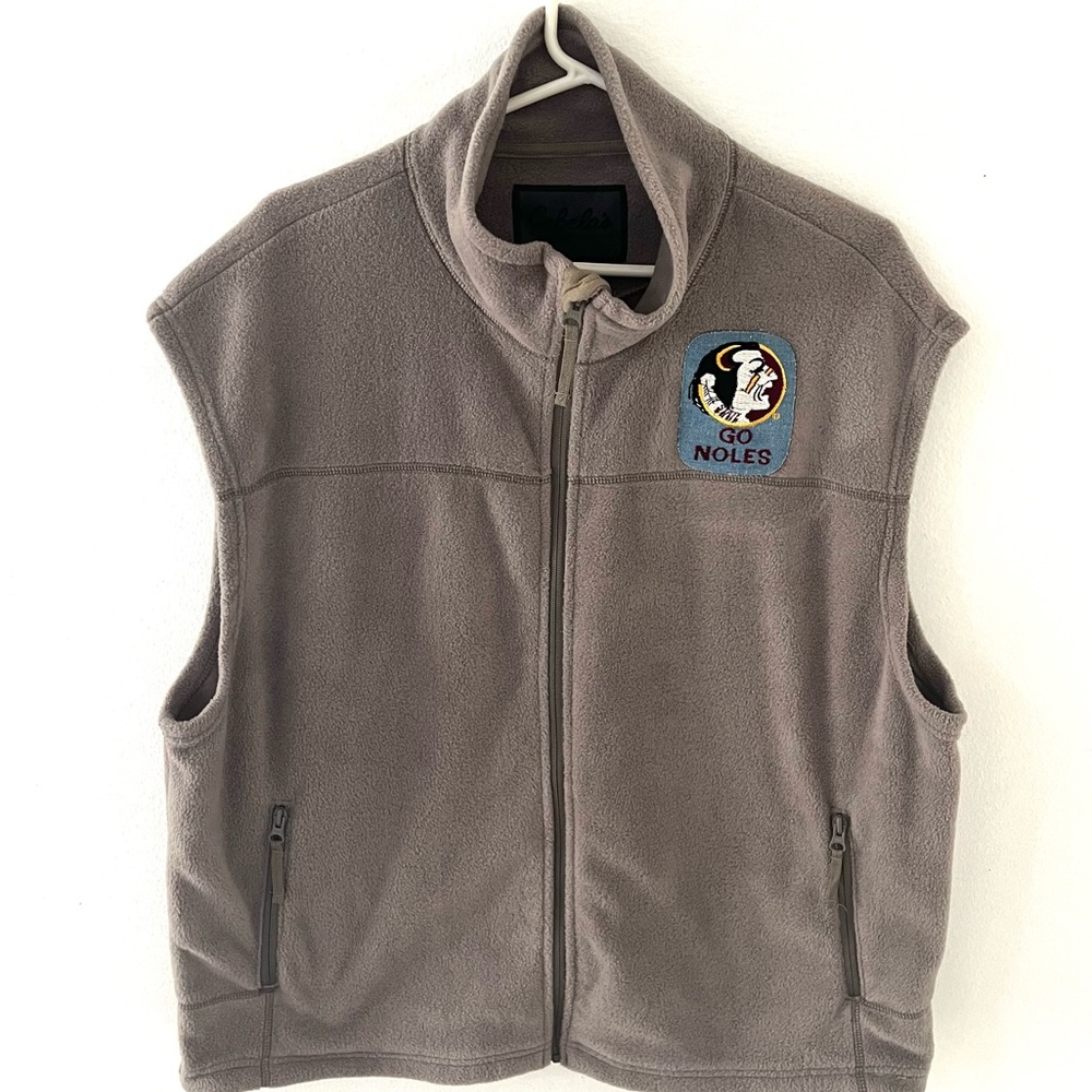 Cabela’s Vest with FSU Florida State Seminoles Embroidered Patch, Size: XL